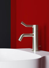 IDEAL STANDARD Joy Waschtischarmatur 110 mm mit Ablaufgarnitur und langem Griff in Brushed Gold