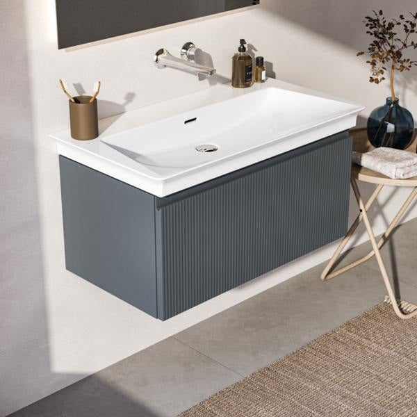Ideal Standard Finesse Möbelwaschtischunterschrank 800 mm mit Auszug und Softclose in Greige matt