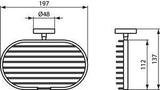 Ideal Standard IOM Seifenkorb Silk Black – Wandhängend, Messing, verdeckte Befestigung
