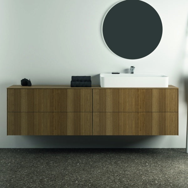 Ideal Standard Conca WT-Unterschrank 1987 mm, 4 Auszüge, Eiche geflammt, Push-Open & Softclose