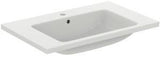 Ideal Standard i.life B Möbelwaschtisch 810 mm, 1 Hahnloch, mit Überlauf, Weiß