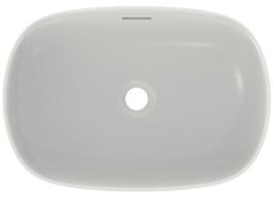 Ideal Standard Linda-X Aufsatzwaschtisch 550x380mm Weiß ohne Hahnloch mit Überlauf
