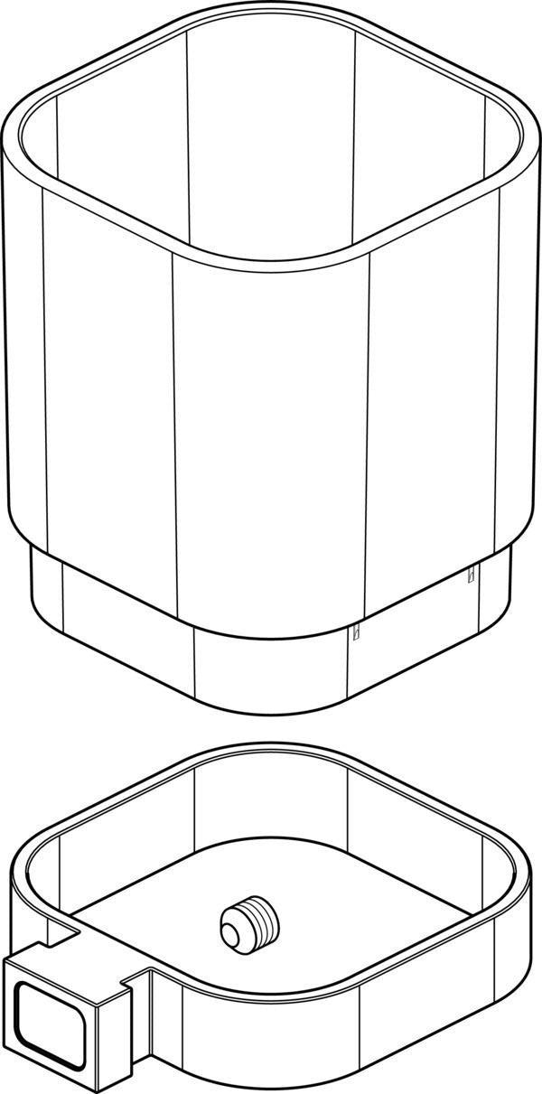 IDEAL STANDARD Zahnputzbecher Rose – Sanitäre Ausstattung in Rosé für das Badezimmer