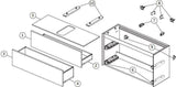 IDEAL STANDARD Conca Waschtischunterschrank 1002 mm, 2 Auszüge, Push-Open, Weiß Matt