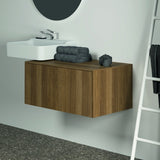 Ideal Standard Conca Waschtischunterschrank 802 mm, 1 Auszug, Push-Open & Softclose, Weiß Matt