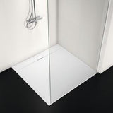 Ideal Standard Quadrat-Brausewanne Ultra Flat S i.life 1200x1200x30 mm Carraraweiß – Mineralguss mit Rutschhemmung