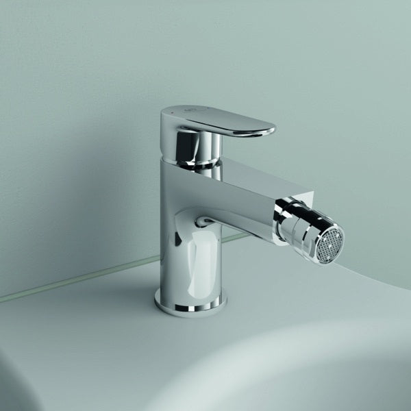 IDEAL STANDARD Bidetarmatur Cerafine O 132 mm mit Ablaufgarnitur in Chrom