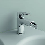 IDEAL STANDARD Bidetarmatur Cerafine O 132 mm mit Ablaufgarnitur in Chrom