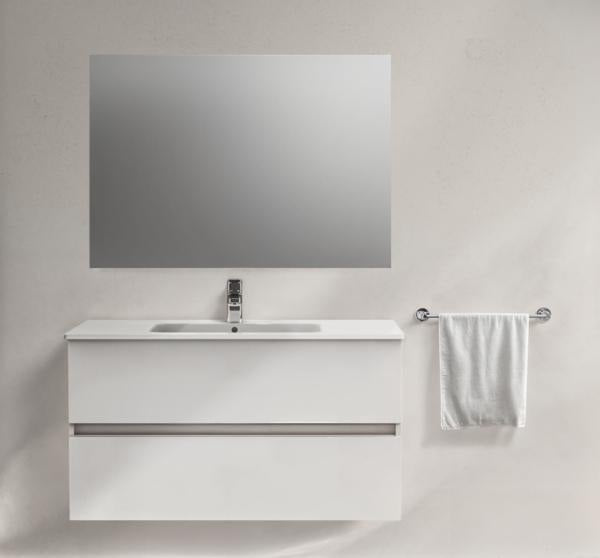 Ideal Standard MWT-Unterschrank Eurovit+ 1000mm, 2 Auszüge, grau lackiert, wandhängend, Softclose
