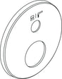 IDEAL STANDARD Rosette rund mit Symbol Therm. Easybox Chrom – Armaturenrosette