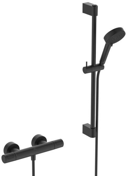 IDEAL STANDARD Brausekombination Ceratherm T25 N 600 mm mit Thermostat und Handbrause in Chrom