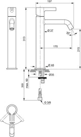 Ideal Standard Conca Waschtisch-Paket Bundle08 mit Unterschrank Weiß, Spiegel und Armatur