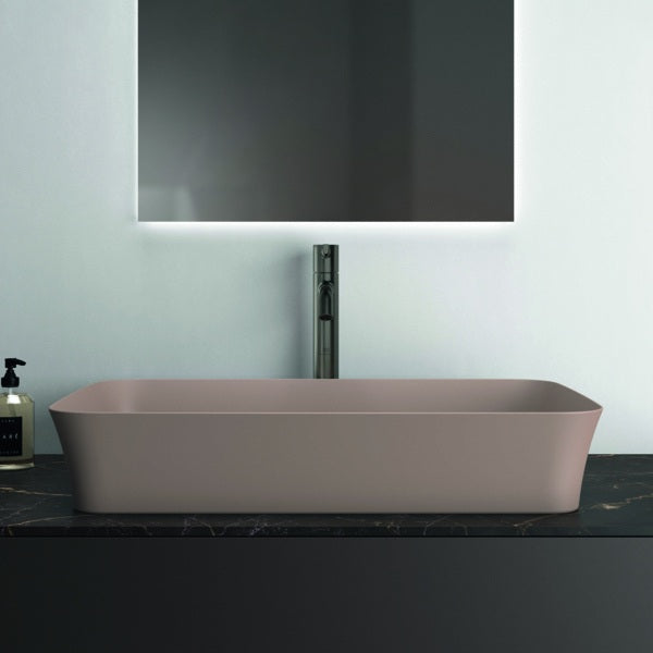 IDEAL STANDARD Ipalyss Schale 650x400x120 mm Seidenweiß – Aufsatzwaschtisch ohne Hahnloch & Überlauf