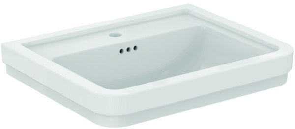 Ideal Standard Waschtisch Calla 615x500x175mm Weiß mit 1 Hahnloch und Überlauf