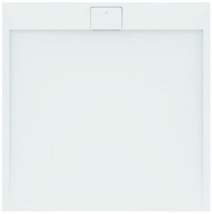 Ideal Standard Quadrat-Brausewanne Ultra Flat S i.life 1200x1200x30 mm Carraraweiß – Mineralguss mit Rutschhemmung