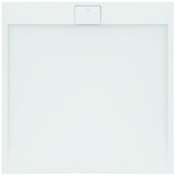 Ideal Standard Quadrat-Brausewanne Ultra Flat S i.life 1200x1200x30 mm Carraraweiß – Mineralguss mit Rutschhemmung