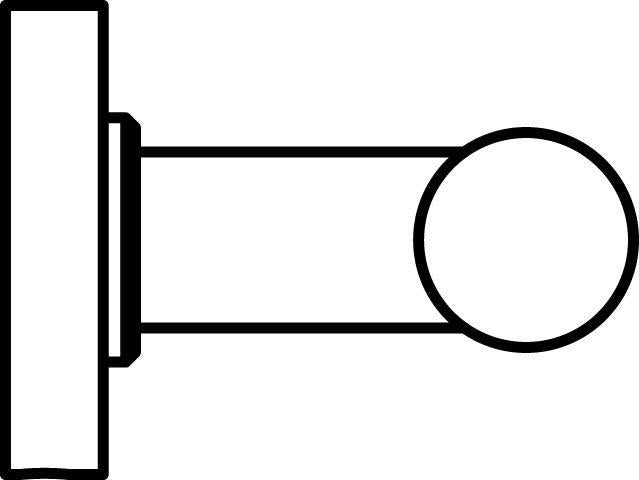 Ideal Standard IOM Handtuchhaken doppelt, Chrom – Wandmontage, verdeckte Befestigung