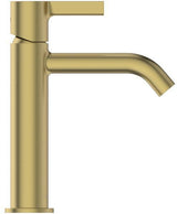 IDEAL STANDARD Waschtischarmatur Joy Grande Ausladung 135 mm ohne Ablaufgarnitur Brushed Gold