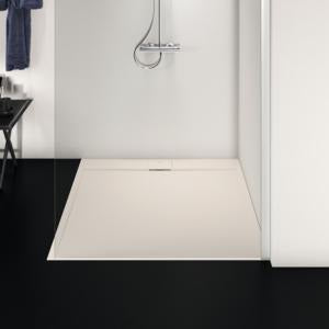 Ideal Standard Quadrat-Brausewanne Ultra Flat S i.life 1200x1200x30 mm Carraraweiß – Mineralguss mit Rutschhemmung