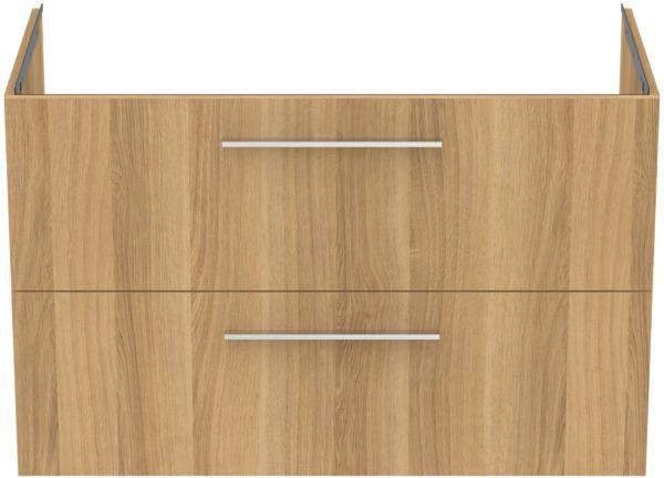 IDEAL STANDARD i.life B Möbelwaschtischunterschrank 1000 mm Weiß Matt, 2 Auszüge, Siphon links