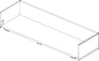 IDEAL STANDARD Adapto Untere Schublade für WTU 101 cm Anthrazit matt lackiert