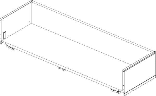 IDEAL STANDARD Adapto Untere Schublade für WTU 101 cm Anthrazit matt lackiert