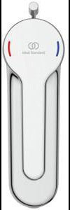 Ideal Standard Ceraplus Grande Waschtischarmatur mit Ablaufgarnitur – Chrom, 123 mm Ausladung, Einhandhebel