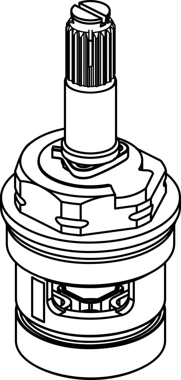 Ideal Standard IS Kartusche G3/4 90 Grad – Ersatz-Kartusche für Armaturen, A961010NU