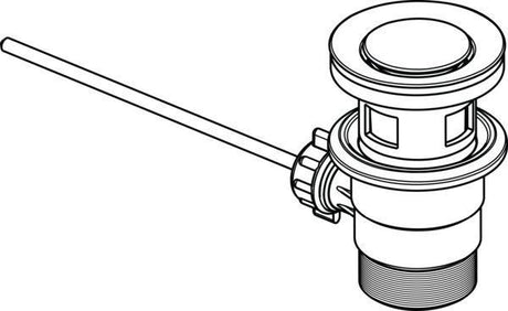 Ideal Standard IS Ablaufgarnitur Chrom – Verchromte Ablaufgarnitur für Waschtische