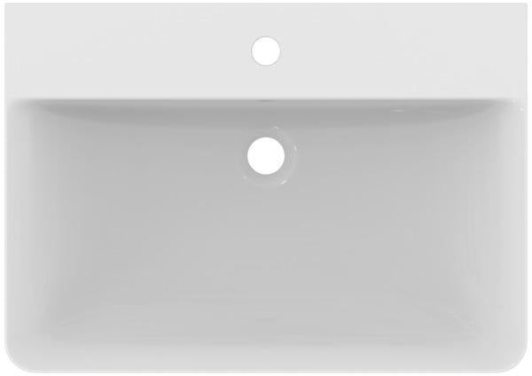 Ideal Standard Connect Air Waschtisch 650x460x160 mm Weiß, 1 Hahnloch, mit Überlauf