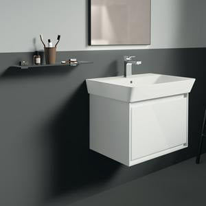 Ideal Standard IOM Cube Glasablage 508 mm Chrom – Verdeckte Befestigung, Messingrahmen