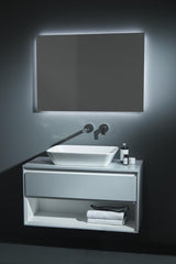 IDEAL STANDARD Connect Air Aufsatzwaschtisch 600x400x135mm Weiß, ohne Hahnloch, ohne Überlauf