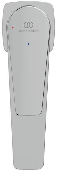Ideal Standard Cerafine D Waschtischarmatur, Einhandhebelmischer mit Kaltstart-Funktion, Chrom, 120 mm Ausladung