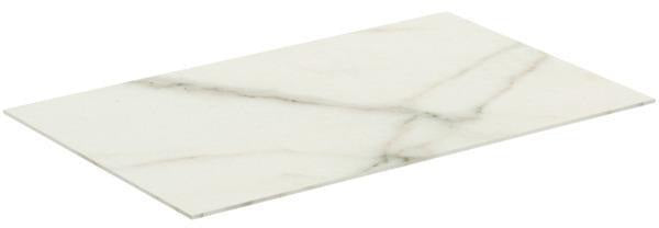 Ideal Standard Waschtischplatte Conca aus Keramik 802x505x6mm in Marmor Noir Desir