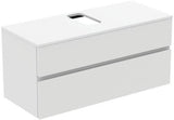 Ideal Standard Finesse Waschtischunterschrank 1202 mm, 2 Auszüge, Greige matt