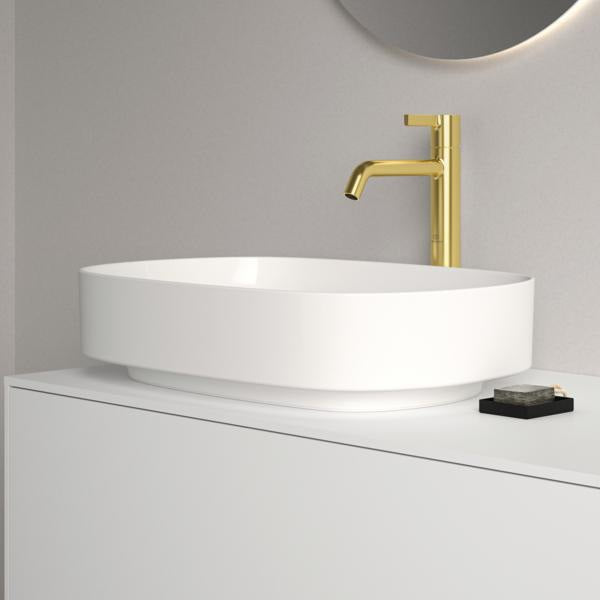 IDEAL STANDARD Joy Waschtischarmatur Brushed Gold mit Ablaufgarnitur 170mm