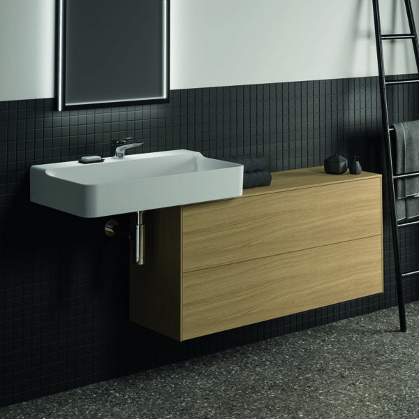 Ideal Standard WT-Unterschrank Conca, 2 Auszüge, ohne Ausschnitt, 1202x373x550 mm, Weiß