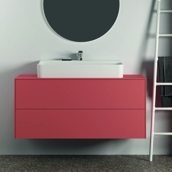 Ideal Standard Conca Waschtischunterschrank 1202 mm, 2 Auszüge, Push-Open, Weiß – Wandhängend