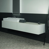 Ideal Standard Waschtischplatte Conca aus Keramik 2385x505x6mm Marmor Calacatta