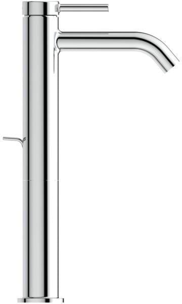 Ideal Standard Ceraline Nuovo Waschtischarmatur 135 mm mit Ablaufgarnitur und BlueStart, Chrom