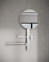 Ideal Standard Alu+ Accessoires-Kombi M700 mit Kosmetikspiegel 328 mm in Rosé – Beauty Bar