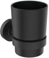 IDEAL STANDARD IOM Zahnputzbecher Silk Black – Wandhängend, satiniertes Glas, Messing