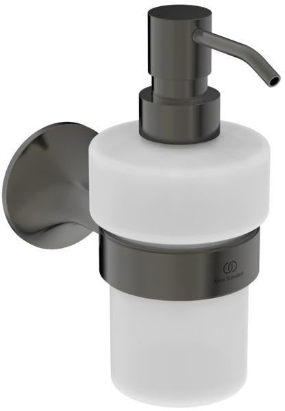 Ideal Standard La Dolce Vita Lotionspender Silver Storm – Wandmontage, Glasflakon, 0,25 l