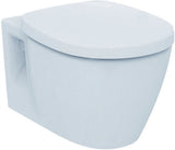 Ideal Standard Connect Wand-WC-Paket randlos mit SoftClosing WC-Sitz, 365x550x340 mm, Weiß