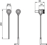 Ideal Standard Verdeckte Befestigung für DEA Wandbidet – Befestigungssatz