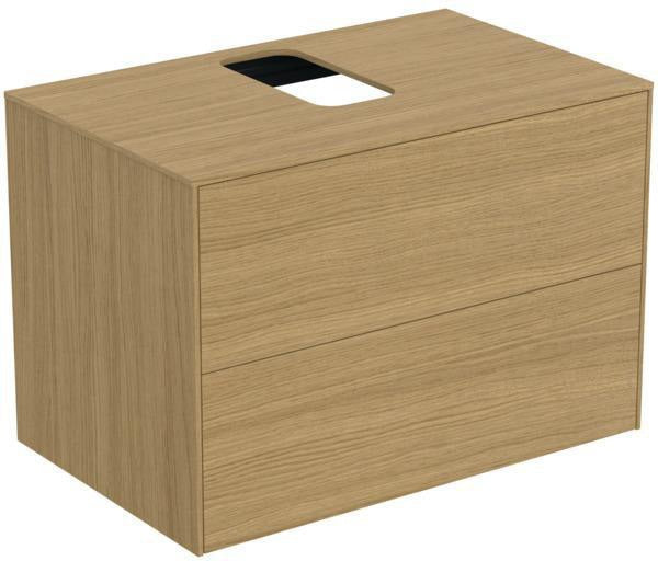 Ideal Standard Conca WT-Unterschrank 802 mm, 2 Auszüge, Push-Open, Anthrazit