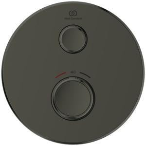 Ideal Standard Brausethermostat UP Ceratherm Navigo 1 Verbraucher Rund Chrom – Unterputz-Thermostat mit Easy-Box