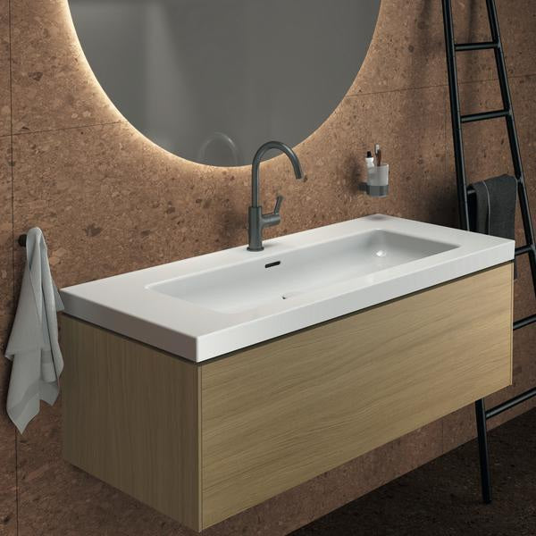Ideal Standard Zahnputzbecher Conca, rund, Brushed Gold – Wandhängend, Messing, Glas
