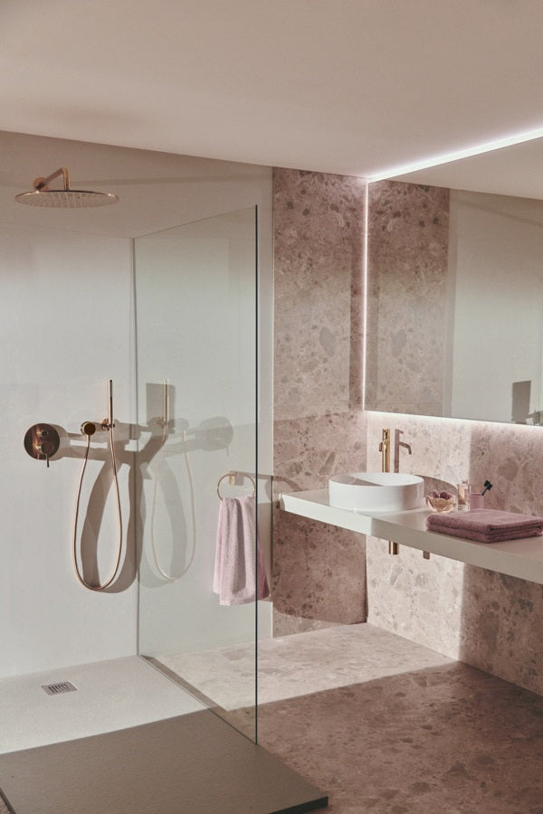 IDEAL STANDARD Idealrain Atelier Regenbrause 400 mm rund Brushed Gold