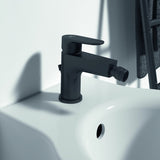 IDEAL STANDARD Bidetarmatur Cerafine O 132 mm mit Ablaufgarnitur in Chrom